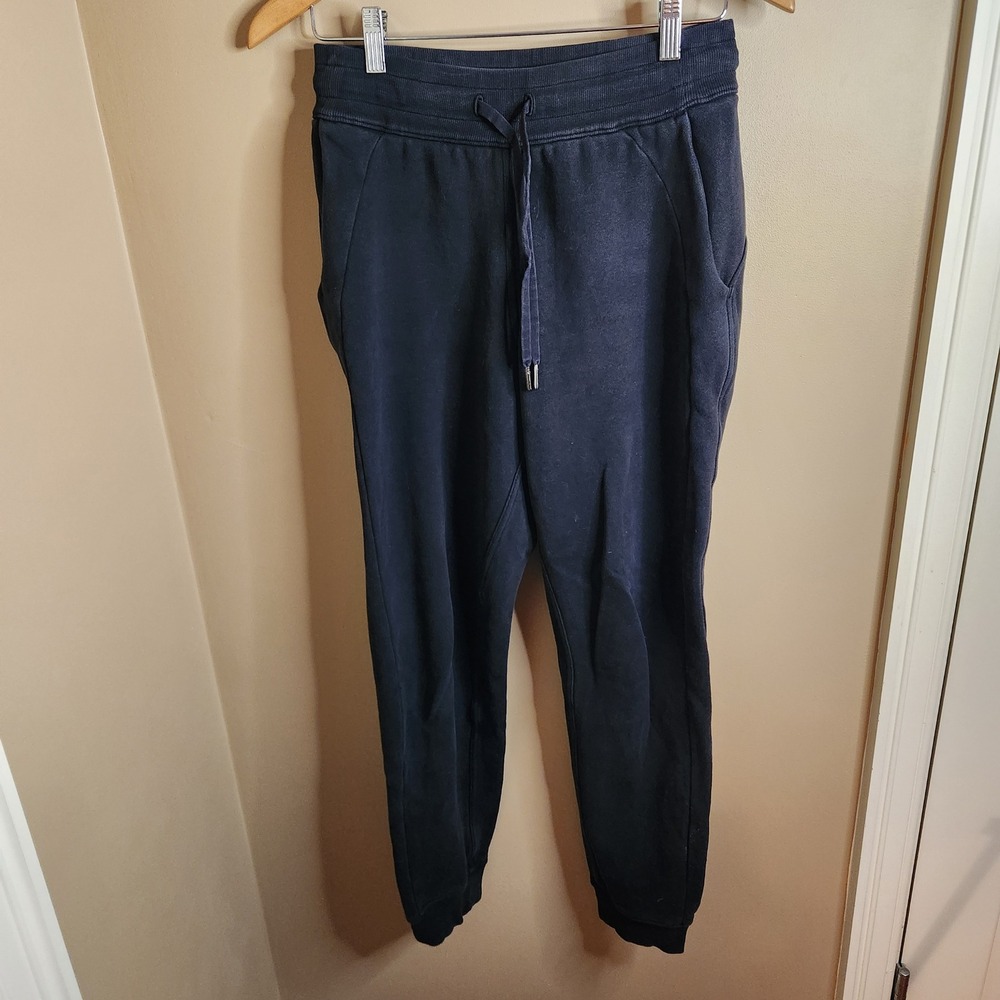 Lululemon Scuba High-Rise Jogger Black W5CVAS Fleece Sweatpants Womens Size 6